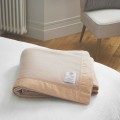 John Atkinson Lambswool Cashmere Blend Champagne Blankets